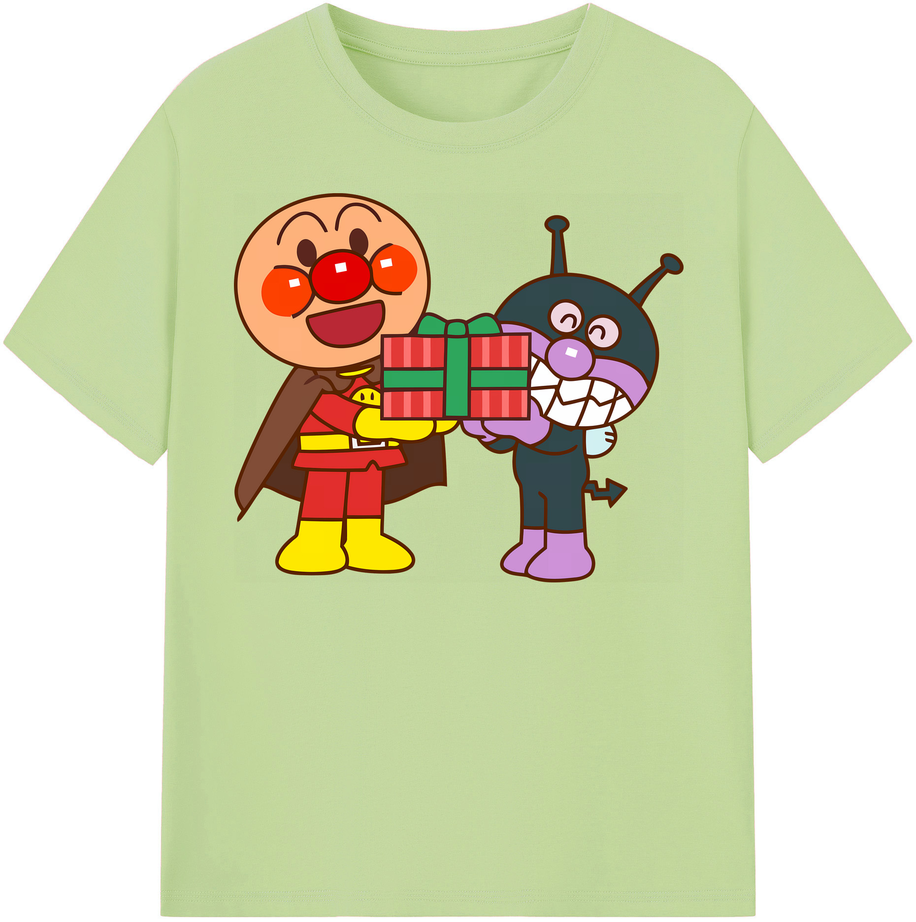 （画像用） アンパンマン Anpanman 綿100％半袖Tシャツ（フロントプリント）